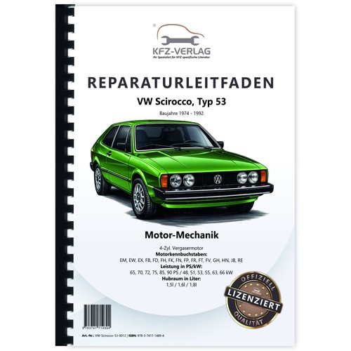 Scirocco 4 zyl - (74-92), 4-zyl