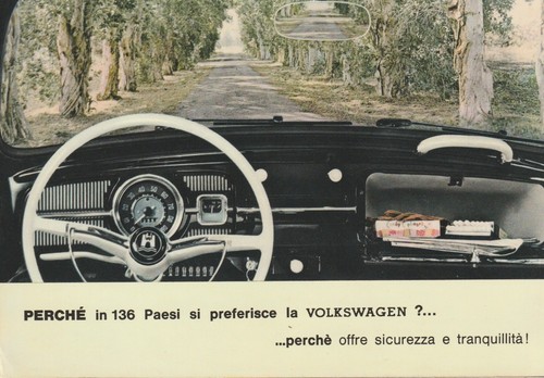 Werbepostkarte volkswagen - werbepostkarte,
