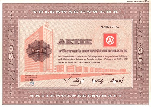 Aktie volkswagen ag - vw,
