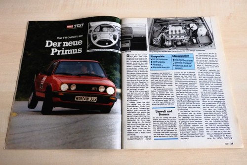 Mot 1985 golf gti 16v - vw,