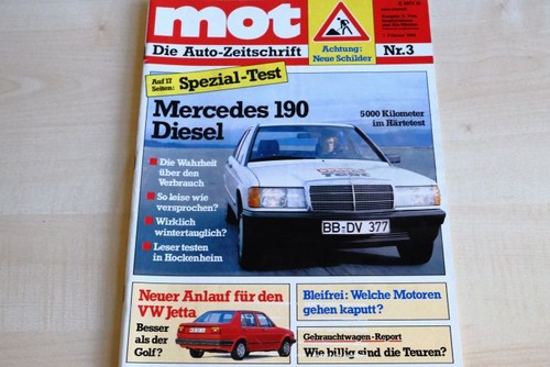 Mot 1984 mercedes 190 - mot, 03/1984
