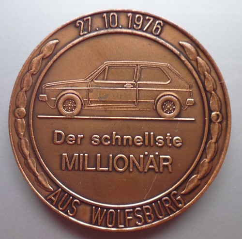 Medaille der schnellste - vw,