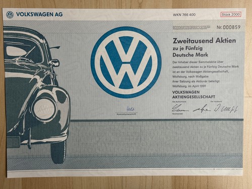 Käfer aktie der volkswagen - vw-käfer,