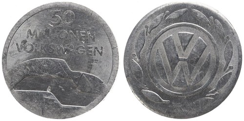Token marke volkswagen vw 50 - volkswagen,